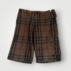 バーバリーロンドン　BURBERRY LONDON　ビックノバチェック　ハーフパンツ　ショートパンツ　ショートカーゴ　大きめサイズ　86cmのサムネイル
