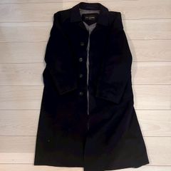 ピエールカルダン ステンカラーコート カシミヤ ウール 比翼ボタン