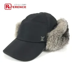 LOUIS VUITTON ルイヴィトン キャップ フライト キャップ LVロゴ M70939 ナイロン ブラックのサムネイル