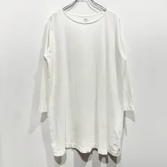 45R カットソー チュニック プルオーバー Tシャツ 白 ホワイト 日本製【送料込み】のサムネイル