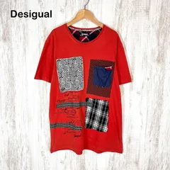 Desigual デシグアル パッチワーク Tシャツ オレンジ ビッグサイズのサムネイル