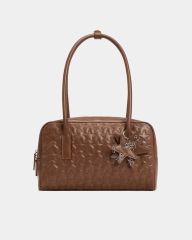 ecoday ブラウン スター キルティング ショルダーバッグ - メルカリ