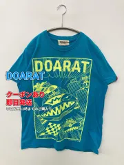 DOARAT Tシャツ/カットソー ブルー 前面プリント バックプリント ブランドロゴ ミドル丈 半袖 クルーネック(丸首) メンズ レディースのサムネイル