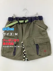 aldies アールディーズ カーゴパンツ M カーキ ショート・ひざ上丈 コットン 無地 ドット柄 ワンポイント その他総柄 スタンダード レギュラー ウエストゴム・紐 メンズのサムネイル