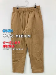 coen コーエン チノパンツ MEDIUM ベージュ フルレングス コットン 無地 スタンダード ストレート レギュラー ウエストゴム・紐 メンズのサムネイル
