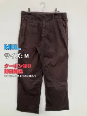 MHL. エムエイチエル チノパンツ M ブラウン クロップド・半端丈 コットン スタンダード 無地 ストレート レギュラー メンズのサムネイル