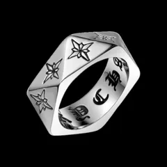 【A072】リング　メンズ　レディース　指輪　アクセサリー　ファッション   お洒落　シルバー　アクセサリー　20号のサムネイル