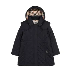 120 7y DAKS キッズ トレンチ型 WHO キルティング ダウン ジャケットのサムネイル