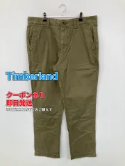 Timberland ティンバーランド チノパンツ カーキ フルレングス コットン 無地 ワンポイント ブランドロゴ レギュラー ストレート スタンダード メンズのサムネイル