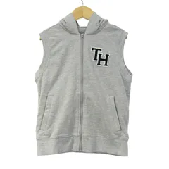 トミーヒルフィガー ベスト ジャケット アウター ジップアップ パーカー キッズ 男の子用 128サイズ グレー TOMMY HILFIGER 【中古】のサムネイル