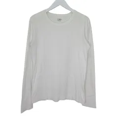 スリードッツ three dots 長袖 Tシャツ ロンT カットソー トップス クルーネック Sサイズ オフホワイト vt03178326 0620のサムネイル