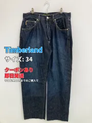 Timberland ティンバーランド デニムパンツ 34 ブルー 無地 フルレングス ワイド・ルーズ スタンダード ストレート レギュラー ヴィンテージ メンズのサムネイル