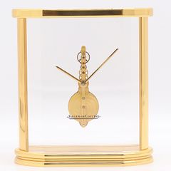 展示品 ヘルムレ ガラスドーム クリスタル ホヤ 置時計 ドーム時計