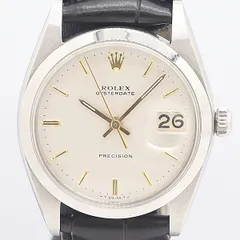 良品 稼働 ロレックス プレシジョン 6694 1245241 手巻き デイト シルバー文字盤 メンズ腕時計 5722530 6PRT MYT ABC25698のサムネイル