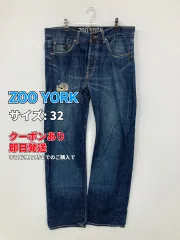 ZOO YORK ズーヨーク デニムパンツ 32 ネイビー フルレングス 無地 スタンダード ストレート レギュラー ヴィンテージ メンズのサムネイル