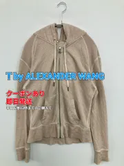 T by ALEXANDER WANG ティーバイアレキサンダーワン パーカー ベージュ コットン 無地 ジップアップ 長袖 レディースのサムネイル