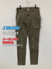 J BRAND カーゴパンツ 25 カーキ フルレングス コットン ストレッチ 無地 スキニー・タイト テーパード レギュラー レディースのサムネイル