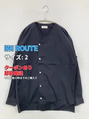 EN ROUTE シャツ/ブラウス 2 ネイビー 無地 長袖 ミドル丈 メンズのサムネイル
