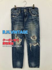 R.H VINTAGE ロンハーマン スウェットデニム ダメージ加工 ストレッチ