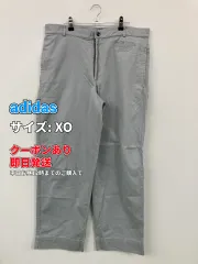adidas アディダス チノパンツ XO スカイブルー ストレート スタンダード 刺繍 ブランドロゴ 無地 コットン フルレングス レギュラー メンズ レディースのサムネイル