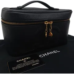 CHANEL キャビアスキン バニティバッグ ココマーク ブラック 保存袋 カード付のサムネイル