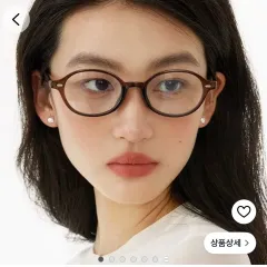 ギークシック オーヴァル ブラウン メガネフレームのサムネイル