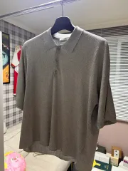 COS オーバーサイズ ニット ポロシャツ グレオのサムネイル