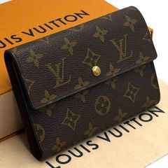 ルイヴィトン ポルトトレゾールエテュイパピエ 三つ折り財布 モノグラム ブラウン ルイヴィトン モノグラム ポルトトレゾール エテュイ パピエ 三つ折り