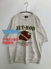 YAMAHA ヤマハ Tシャツ/カットソー グレー 前面プリント ミドル丈 半袖 クルーネック(丸首) メンズ レディースのサムネイル