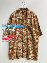 Local Motion シャツ/ブラウス M 花柄・ボタニカル柄 その他総柄 ロング丈 半袖 オープンカラー メンズのサムネイル
