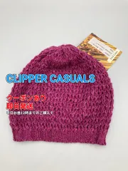 CLIPPER CASUALS ニットキャップ/ビーニー パープル レディースのサムネイル