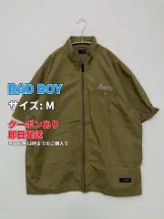 BAD BOY バッドボーイ ブルゾン M カーキ コットン 無地 ワンポイント ブランドロゴ 刺繍 ミドル丈 フードなし ジップアップ メンズのサムネイル