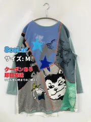 ScoLar スカラー チュニック M グリーン 前面プリント その他総柄 長袖 ショート・ミニ丈 レディースのサムネイル