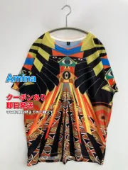Amina アミナ Tシャツ/カットソー クルーネック(丸首) 半袖 その他総柄 ミドル丈 メンズ レディースのサムネイル