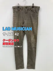 LAD MUSICIAN ラッドミュージシャン デニムパンツ 42 グレー フルレングス 無地 ワンポイント スキニー・タイト テーパード レギュラー ヴィンテージ メンズのサムネイル