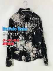 Buffalo Bobs シャツ/ブラウス 1 ブラック コットン 花柄・ボタニカル柄 ミドル丈 長袖 レギュラーカラー メンズのサムネイル