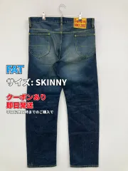 FAT エフエーティー デニムパンツ SKINNY ブルー フルレングス 無地 スタンダード ストレート レギュラー ヴィンテージ メンズのサムネイル