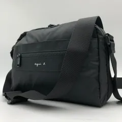 【美品】アニエスベー ショルダーバッグ agnes b. ナイロン 黒 ブラック 軽量のサムネイル