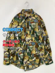 CONNECT シャツ/ブラウス M イエロー その他総柄 ミドル丈 長袖 レギュラーカラー メンズのサムネイル