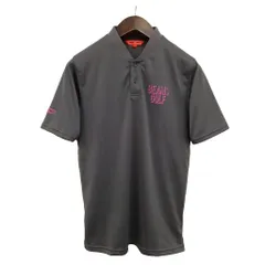 ビームスゴルフ BEAMS GOLF ORANGE LABEL シャドーロゴ ブレードカラー ポロシャツ ゴルフウエア S チャコールのサムネイル