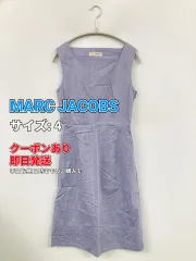 MARC JACOBS マークジェイコブス ワンピース 4 パープル 無地 袖なし ひざ丈 タイト レディースのサムネイル