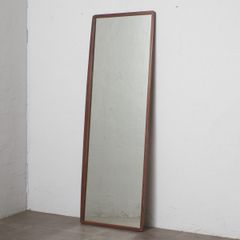 ラウンドエッジ スタンドミラー 160x40cm ブラウン - メルカリ