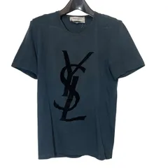 【中古】Saint Laurent サンローラン YSL ロゴ Tシャツ ネイビー  サイズS 半袖 23029180 RDのサムネイル