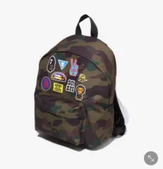 A BATHING APE アベイシングエイプ キッズ FIRST カモフラ パッチ プリント デイパック バックパックのサムネイル