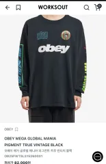 OBEY MEGA グローバルマニア PIGMENT TRUE ヴィンテージ ブラックのサムネイル