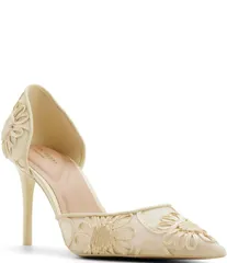 テッドベーカー レディース シューズ ヒール メッシュ Ted Baker London Amber Soutache Mesh dOrsay Pumps Melon アンバーのサムネイル