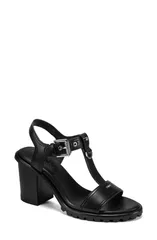 ダナ キャラン ニューヨーク レディース シューズ ヒール サンダル アンクル DKNY Marg Ankle Strap Sandal Black ブラックのサムネイル
