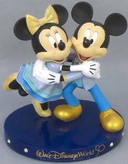 WDW 50周年 ミッキー&ミニー フィギュア ディズニーストア スタチュー