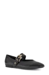 ガボール レディース シューズ パンプス レザー Gabor Leather Mary Jane FLat Black ブラックのサムネイル