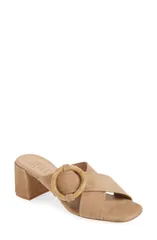 ペドロガルシア レディース シューズ ヒール サンダル Pedro Garcia Uxia Slide Sandal Beige Plush SuedeOak ベージュのサムネイル